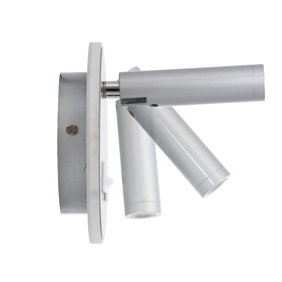 GloboStar® JERSEY 61103 Μοντέρνο Φωτιστικό Τοίχου - Απλίκα Ξενοδοχείου Bed Side LED 10W 1380lm 36° & 360° AC 220-240V - Reading Light & 360° Κρυφός Φωτισμός - Φορτιστής USB 3A - Φ14.5 x Π4cm - Φυσικό Λευκό 4500K - Νίκελ Βούρτσας - ledmania.gr
