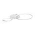 GloboStar® NEMESIS 61106 Φωτιστικό Οροφής Δαχτυλίδι-Κύκλος LED CCT 67W 7573lm 360° AC 220-240V - Εναλλαγή Φωτισμού μέσω Τηλεχειριστηρίου All In One Ψυχρό 6000k+Φυσικό 4500k+Θερμό 2700k Dimmable Φ25+45cm+BackLight - Λευκό - 3 Years Warranty - ledmania.gr