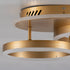 GloboStar® VENOM 61122 Φωτιστικό Οροφής Δαχτυλίδι-Κύκλος LED CCT 67W 8107lm 360° AC 220-240V - Εναλλαγή Φωτισμού μέσω Τηλεχειριστηρίου All In One Ψυχρό 6000k+Φυσικό 4500k+Θερμό 2700k Dimmable Φ25+40cm+BackLight - Χρυσό Βούρτσας - 3 Years Warranty - ledmania.gr