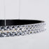 GLOBOSTAR® DIAMOND TRIO 61144 Μοντέρνο Κρεμαστό Φωτιστικό Οροφής LED 120W 14723lm 360° AC 220-240V IP20 Ρυθμιζόμενο Λευκό CCT με Χειριστήριο από 2700K έως 6000K Dimmable - Lumileds SMD Chip - Μαυρό Ματ - Μ150 x Π150 x Υ60cm - 3 Χρόνια Εγγύηση - ledmania.gr