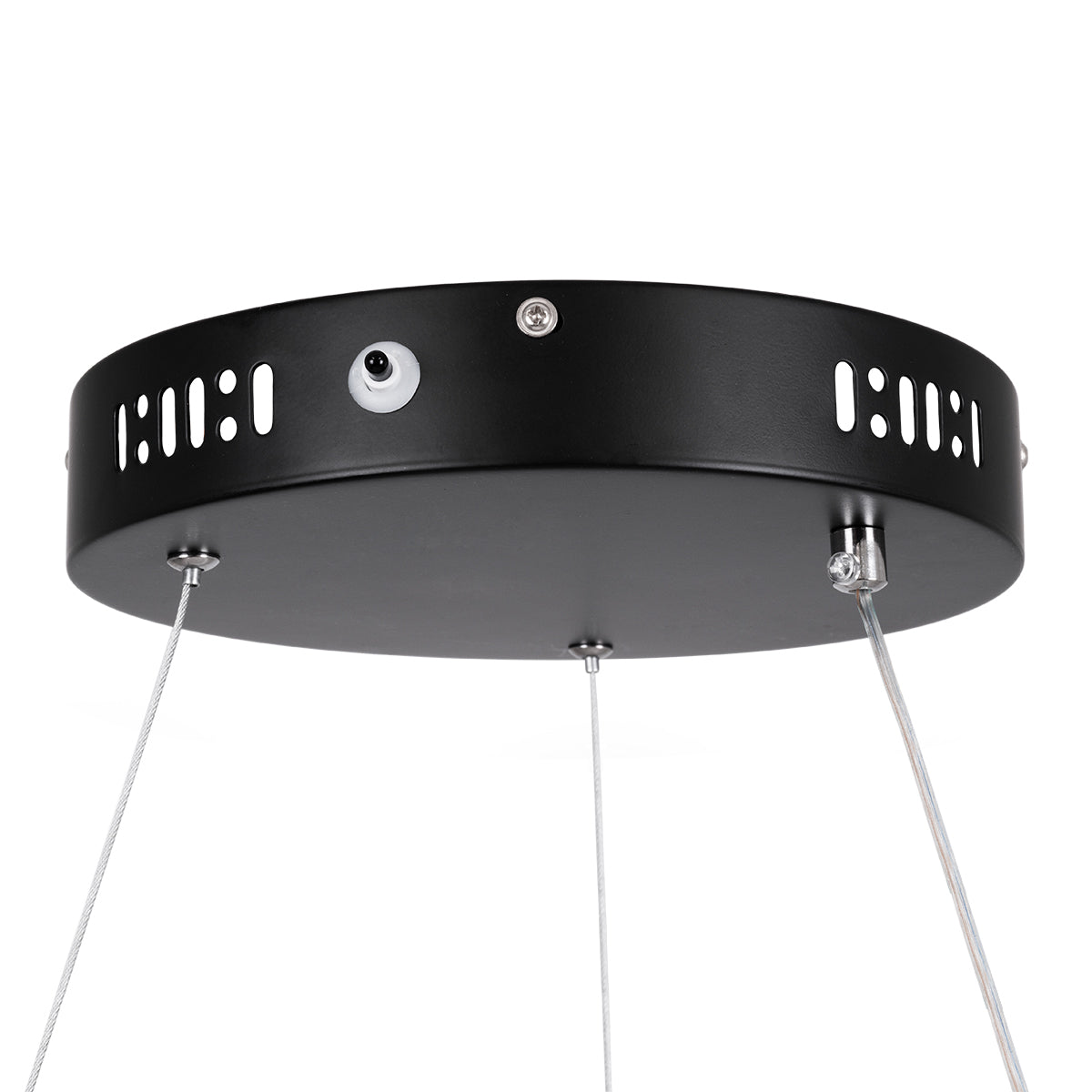 GLOBOSTAR® NEMESIS 61155 Μοντέρνο Κρεμαστό Φωτιστικό Οροφής LED 30W 3513lm 360° AC 220-240V IP20 Ρυθμιζόμενο Λευκό CCT με Χειριστήριο από 2700K έως 6000K Dimmable - Lumileds SMD Chip - Μαυρό Ματ - Μ40 x Π40 x Υ4cm - 3 Χρόνια Εγγύηση - ledmania.gr