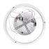 GLOBOSTAR® NEMESIS 61156 Μοντέρνο Κρεμαστό Φωτιστικό Οροφής LED 30W 3513lm 360° AC 220-240V IP20 Ρυθμιζόμενο Λευκό CCT με Χειριστήριο από 2700K έως 6000K Dimmable - Lumileds SMD Chip - Λευκό Ματ - Μ40 x Π40 x Υ4cm - 3 Χρόνια Εγγύηση - ledmania.gr