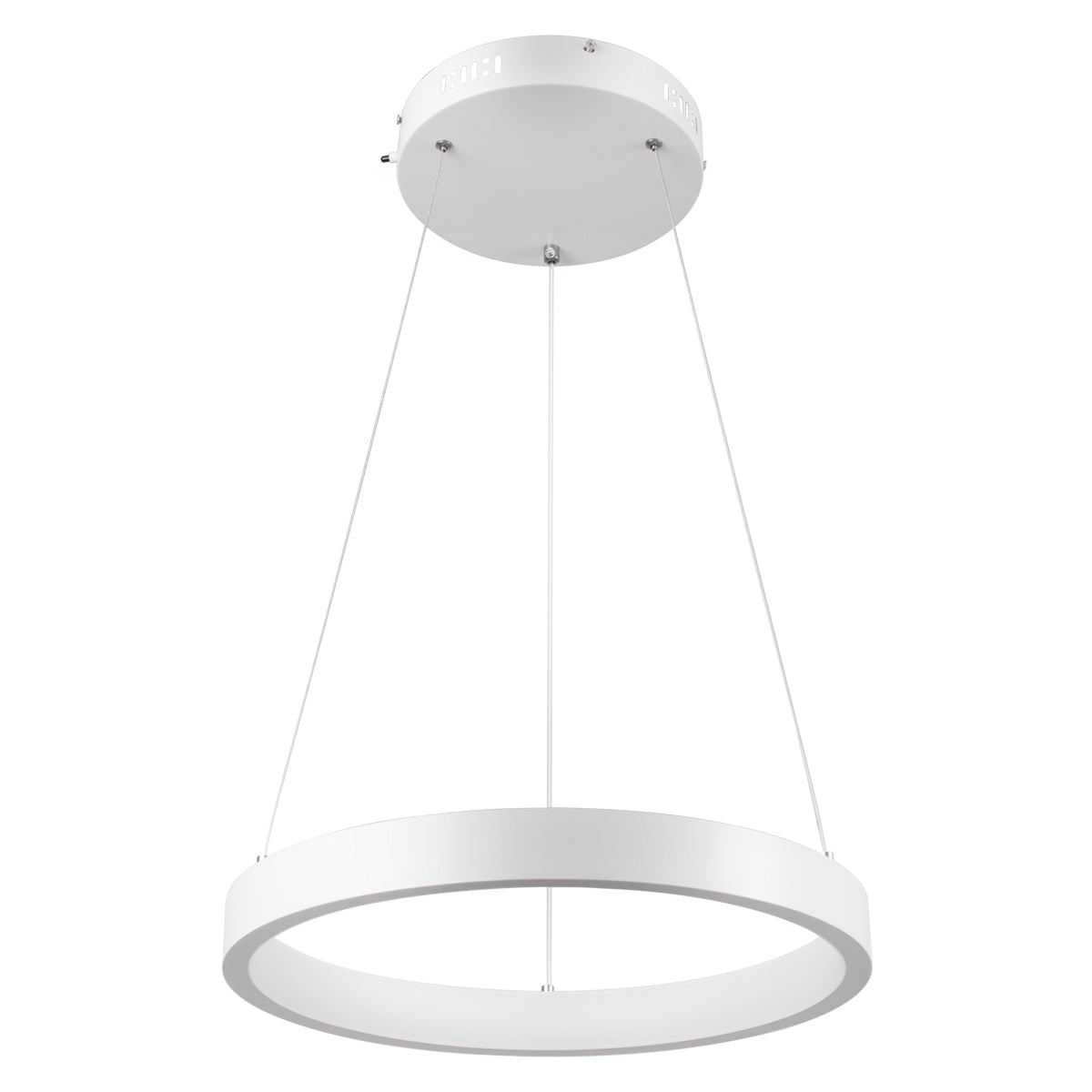 GLOBOSTAR® NEMESIS 61156 Μοντέρνο Κρεμαστό Φωτιστικό Οροφής LED 30W 3513lm 360° AC 220-240V IP20 Ρυθμιζόμενο Λευκό CCT με Χειριστήριο από 2700K έως 6000K Dimmable - Lumileds SMD Chip - Λευκό Ματ - Μ40 x Π40 x Υ4cm - 3 Χρόνια Εγγύηση - ledmania.gr