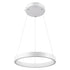 GLOBOSTAR® NEMESIS 61156 Μοντέρνο Κρεμαστό Φωτιστικό Οροφής LED 30W 3513lm 360° AC 220-240V IP20 Ρυθμιζόμενο Λευκό CCT με Χειριστήριο από 2700K έως 6000K Dimmable - Lumileds SMD Chip - Λευκό Ματ - Μ40 x Π40 x Υ4cm - 3 Χρόνια Εγγύηση - ledmania.gr