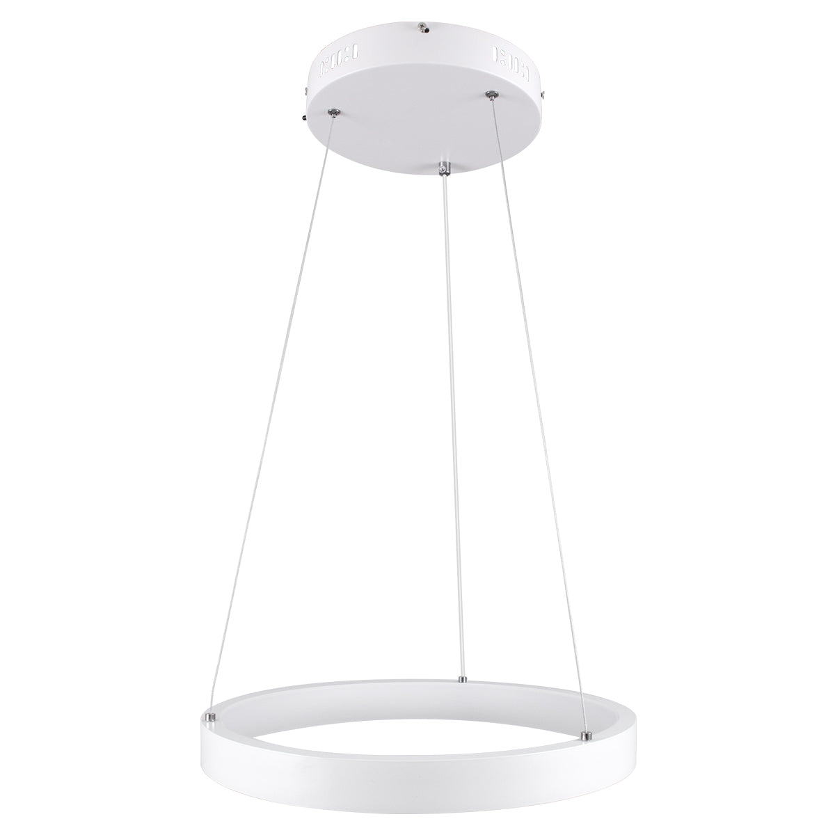GLOBOSTAR® NEMESIS 61156 Μοντέρνο Κρεμαστό Φωτιστικό Οροφής LED 30W 3513lm 360° AC 220-240V IP20 Ρυθμιζόμενο Λευκό CCT με Χειριστήριο από 2700K έως 6000K Dimmable - Lumileds SMD Chip - Λευκό Ματ - Μ40 x Π40 x Υ4cm - 3 Χρόνια Εγγύηση - ledmania.gr