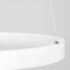 GLOBOSTAR® NEMESIS 61156 Μοντέρνο Κρεμαστό Φωτιστικό Οροφής LED 30W 3513lm 360° AC 220-240V IP20 Ρυθμιζόμενο Λευκό CCT με Χειριστήριο από 2700K έως 6000K Dimmable - Lumileds SMD Chip - Λευκό Ματ - Μ40 x Π40 x Υ4cm - 3 Χρόνια Εγγύηση - ledmania.gr