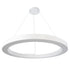 GloboStar® RA 61199 Κρεμαστό Φωτιστικό Δαχτυλίδι-Κύκλος LED CCT 100W 11020lm 120° AC 220-240V - Εναλλαγή Φωτισμού μέσω Τηλεχειριστηρίου All In One Ψυχρό 6000k+Φυσικό 4500k+Θερμό 2700k Dimmable Φ120cm - Λευκό - 3 Years Warranty - ledmania.gr