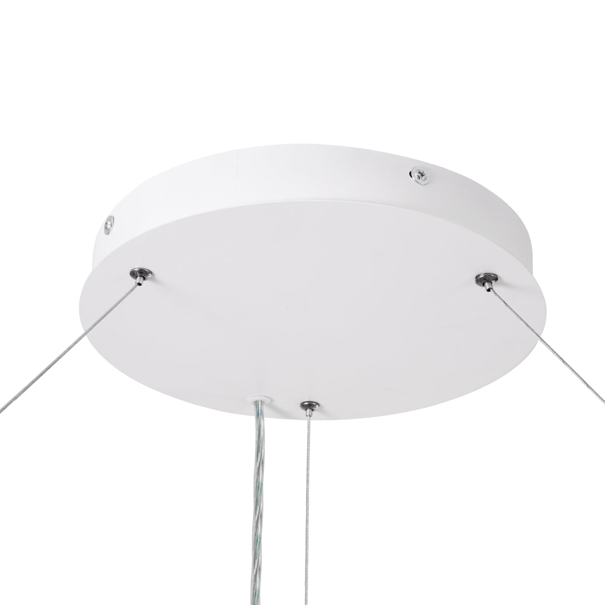 GloboStar® RA 61199 Κρεμαστό Φωτιστικό Δαχτυλίδι-Κύκλος LED CCT 100W 11020lm 120° AC 220-240V - Εναλλαγή Φωτισμού μέσω Τηλεχειριστηρίου All In One Ψυχρό 6000k+Φυσικό 4500k+Θερμό 2700k Dimmable Φ120cm - Λευκό - 3 Years Warranty - ledmania.gr
