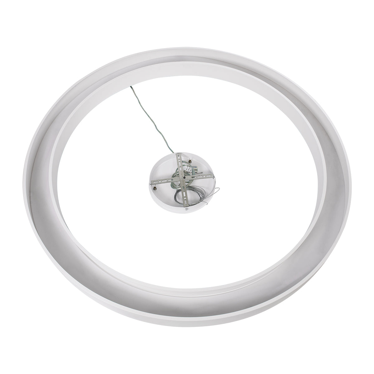 GloboStar® RA 61199 Κρεμαστό Φωτιστικό Δαχτυλίδι-Κύκλος LED CCT 100W 11020lm 120° AC 220-240V - Εναλλαγή Φωτισμού μέσω Τηλεχειριστηρίου All In One Ψυχρό 6000k+Φυσικό 4500k+Θερμό 2700k Dimmable Φ120cm - Λευκό - 3 Years Warranty - ledmania.gr