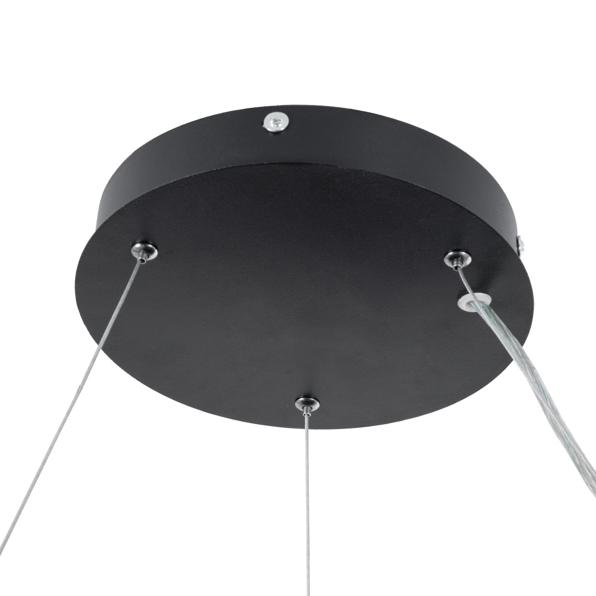 GLOBOSTAR® BURTON 61200 Μοντέρνο Κρεμαστό Φωτιστικό Οροφής LED 67W 7370lm 120° AC 220-240V IP20 Ρυθμιζόμενο Λευκό CCT με Χειριστήριο από 2700K έως 6000K Dimmable - Lumileds SMD Chip - Μαύρο Ματ - Μ40 x Π40 x Υ8cm - 3 Χρόνια Εγγύηση