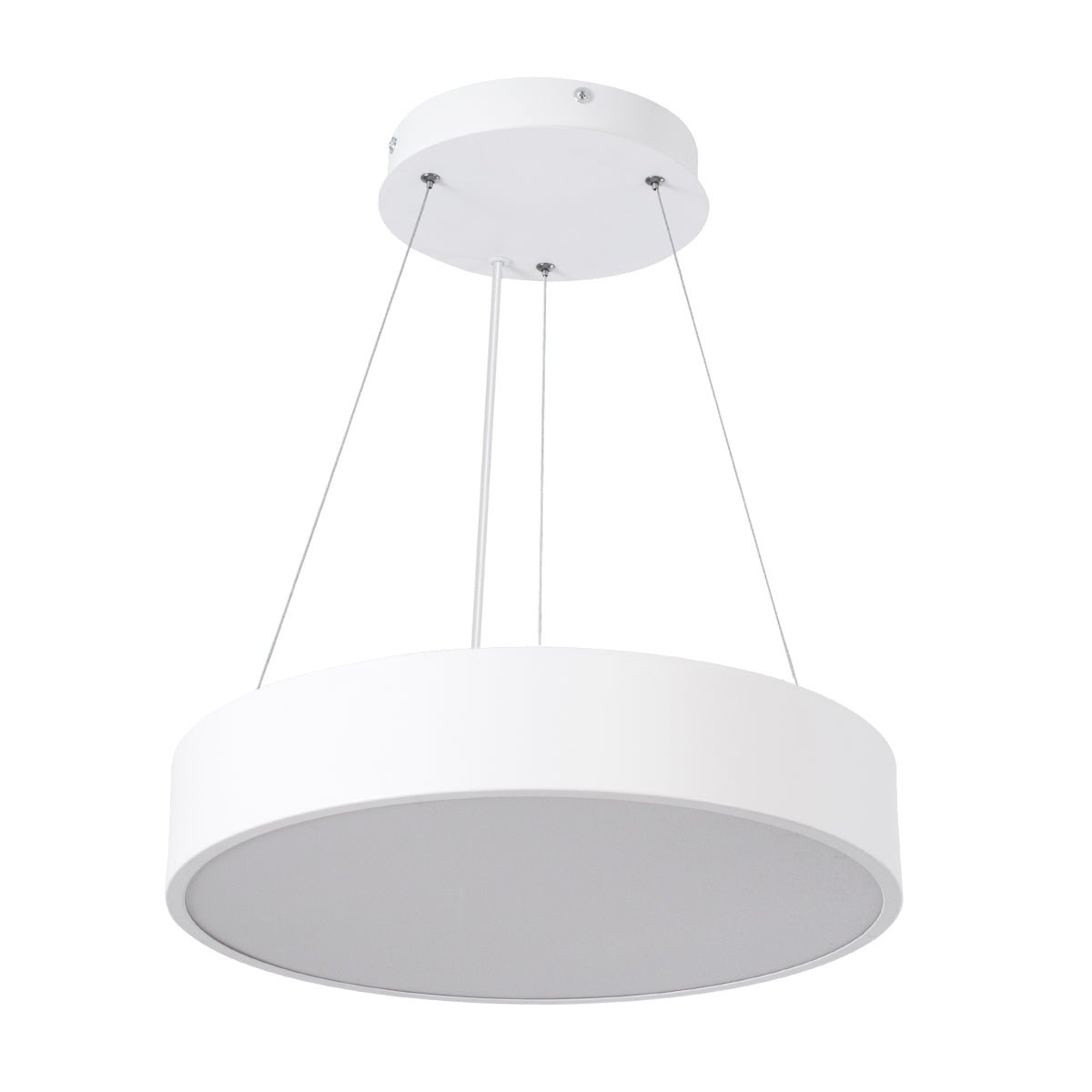 GLOBOSTAR® BURTON 61201-S Μοντέρνο Φωτιστικό Οροφής LED 67W 7370lm 120° AC 220-240V IP20 Ρυθμιζόμενο Λευκό CCT με Χειριστήριο από 2700K έως 6000K Dimmable - Lumileds SMD Chip - Λευκό Ματ - Μ40 x Π40 x Υ8cm - 3 Χρόνια Εγγύηση