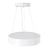 GLOBOSTAR® BURTON 61201-S Μοντέρνο Φωτιστικό Οροφής LED 67W 7370lm 120° AC 220-240V IP20 Ρυθμιζόμενο Λευκό CCT με Χειριστήριο από 2700K έως 6000K Dimmable - Lumileds SMD Chip - Λευκό Ματ - Μ40 x Π40 x Υ8cm - 3 Χρόνια Εγγύηση