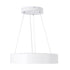GLOBOSTAR® BURTON 61201 Μοντέρνο Κρεμαστό Φωτιστικό Οροφής LED 67W 7370lm 120° AC 220-240V IP20 Ρυθμιζόμενο Λευκό CCT με Χειριστήριο από 2700K έως 6000K Dimmable - Lumileds SMD Chip - Λευκό Ματ - Μ40 x Π40 x Υ8cm - 3 Χρόνια Εγγύηση