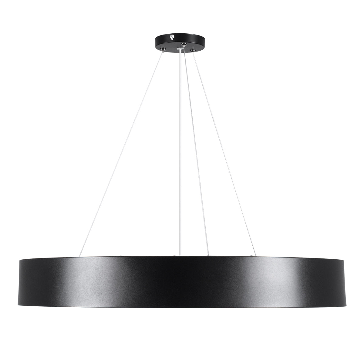GLOBOSTAR® BURTON 61202 Μοντέρνο Κρεμαστό Φωτιστικό Οροφής LED 75W 8625lm 120° AC 220-240V IP20 Ρυθμιζόμενο Λευκό CCT με Χειριστήριο από 2700K έως 6000K Dimmable - Lumileds SMD Chip - Μαύρο Ματ - Μ60 x Π60 x Υ8cm - 3 Χρόνια Εγγύηση