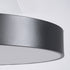 GLOBOSTAR® BURTON 61202 Μοντέρνο Κρεμαστό Φωτιστικό Οροφής LED 75W 8625lm 120° AC 220-240V IP20 Ρυθμιζόμενο Λευκό CCT με Χειριστήριο από 2700K έως 6000K Dimmable - Lumileds SMD Chip - Μαύρο Ματ - Μ60 x Π60 x Υ8cm - 3 Χρόνια Εγγύηση