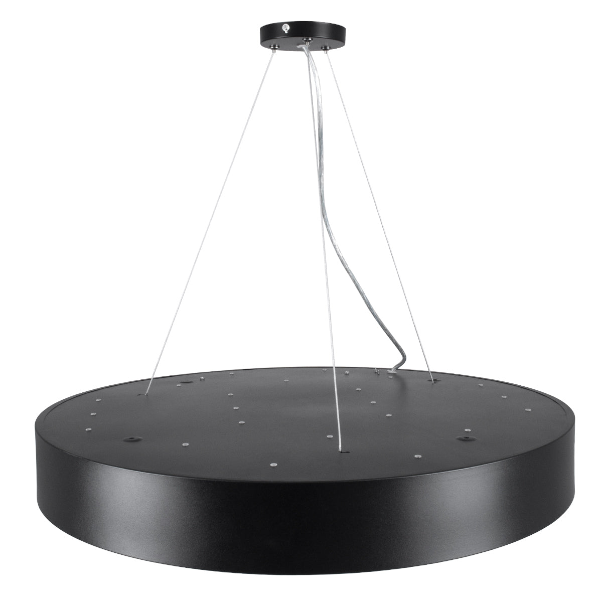 GLOBOSTAR® BURTON 61202-S Μοντέρνο Φωτιστικό Οροφής LED 75W 8625lm 120° AC 220-240V IP20 Ρυθμιζόμενο Λευκό CCT με Χειριστήριο από 2700K έως 6000K Dimmable - Lumileds SMD Chip - Μαύρο Ματ - Μ60 x Π60 x Υ8cm - 3 Χρόνια Εγγύηση
