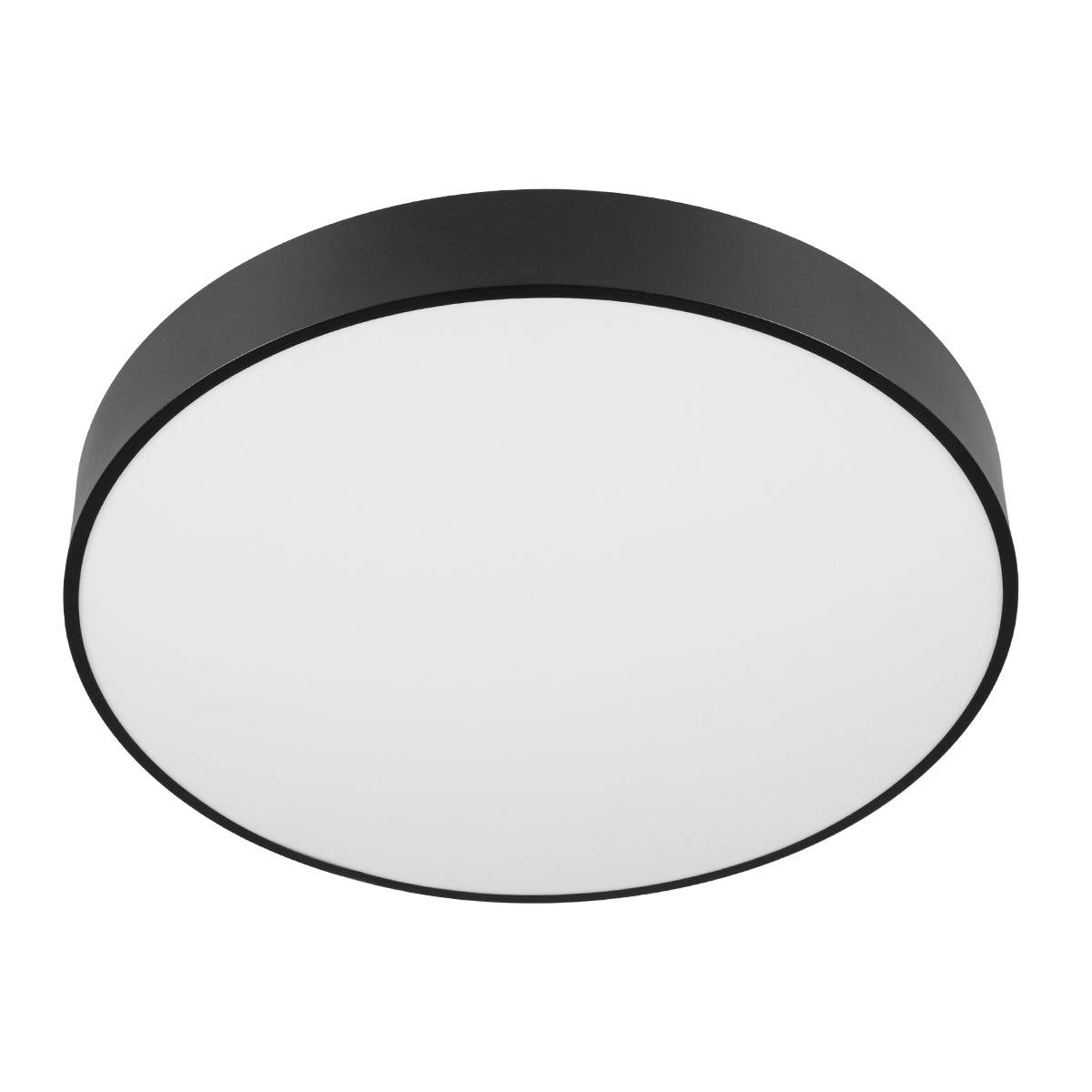 GLOBOSTAR® BURTON 61202-S Μοντέρνο Φωτιστικό Οροφής LED 75W 8625lm 120° AC 220-240V IP20 Ρυθμιζόμενο Λευκό CCT με Χειριστήριο από 2700K έως 6000K Dimmable - Lumileds SMD Chip - Μαύρο Ματ - Μ60 x Π60 x Υ8cm - 3 Χρόνια Εγγύηση