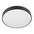 GLOBOSTAR® BURTON 61202-S Μοντέρνο Φωτιστικό Οροφής LED 75W 8625lm 120° AC 220-240V IP20 Ρυθμιζόμενο Λευκό CCT με Χειριστήριο από 2700K έως 6000K Dimmable - Lumileds SMD Chip - Μαύρο Ματ - Μ60 x Π60 x Υ8cm - 3 Χρόνια Εγγύηση