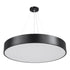 GLOBOSTAR® BURTON 61202-S Μοντέρνο Φωτιστικό Οροφής LED 75W 8625lm 120° AC 220-240V IP20 Ρυθμιζόμενο Λευκό CCT με Χειριστήριο από 2700K έως 6000K Dimmable - Lumileds SMD Chip - Μαύρο Ματ - Μ60 x Π60 x Υ8cm - 3 Χρόνια Εγγύηση