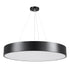 GLOBOSTAR® BURTON 61202-S Μοντέρνο Φωτιστικό Οροφής LED 75W 8625lm 120° AC 220-240V IP20 Ρυθμιζόμενο Λευκό CCT με Χειριστήριο από 2700K έως 6000K Dimmable - Lumileds SMD Chip - Μαύρο Ματ - Μ60 x Π60 x Υ8cm - 3 Χρόνια Εγγύηση