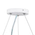 GLOBOSTAR® BURTON 61203 Μοντέρνο Κρεμαστό Φωτιστικό Οροφής LED 75W 8625lm 120° AC 220-240V IP20 Ρυθμιζόμενο Λευκό CCT με Χειριστήριο από 2700K έως 6000K Dimmable - Lumileds SMD Chip - Λευκό Ματ - Μ60 x Π60 x Υ8cm - 3 Χρόνια Εγγύηση