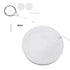 GLOBOSTAR® BURTON 61203 Μοντέρνο Κρεμαστό Φωτιστικό Οροφής LED 75W 8625lm 120° AC 220-240V IP20 Ρυθμιζόμενο Λευκό CCT με Χειριστήριο από 2700K έως 6000K Dimmable - Lumileds SMD Chip - Λευκό Ματ - Μ60 x Π60 x Υ8cm - 3 Χρόνια Εγγύηση