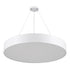 GLOBOSTAR® BURTON 61203 Μοντέρνο Κρεμαστό Φωτιστικό Οροφής LED 75W 8625lm 120° AC 220-240V IP20 Ρυθμιζόμενο Λευκό CCT με Χειριστήριο από 2700K έως 6000K Dimmable - Lumileds SMD Chip - Λευκό Ματ - Μ60 x Π60 x Υ8cm - 3 Χρόνια Εγγύηση