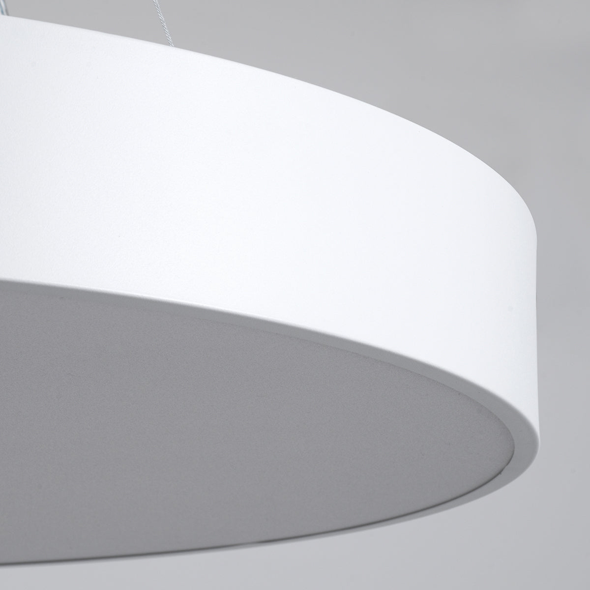 GLOBOSTAR® BURTON 61203 Μοντέρνο Κρεμαστό Φωτιστικό Οροφής LED 75W 8625lm 120° AC 220-240V IP20 Ρυθμιζόμενο Λευκό CCT με Χειριστήριο από 2700K έως 6000K Dimmable - Lumileds SMD Chip - Λευκό Ματ - Μ60 x Π60 x Υ8cm - 3 Χρόνια Εγγύηση