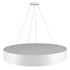 GLOBOSTAR® BURTON 61203-S Μοντέρνο Φωτιστικό Οροφής LED 75W 8625lm 120° AC 220-240V IP20 Ρυθμιζόμενο Λευκό CCT με Χειριστήριο από 2700K έως 6000K Dimmable - Lumileds SMD Chip - Λευκό Ματ - Μ60 x Π60 x Υ8cm - 3 Χρόνια Εγγύηση