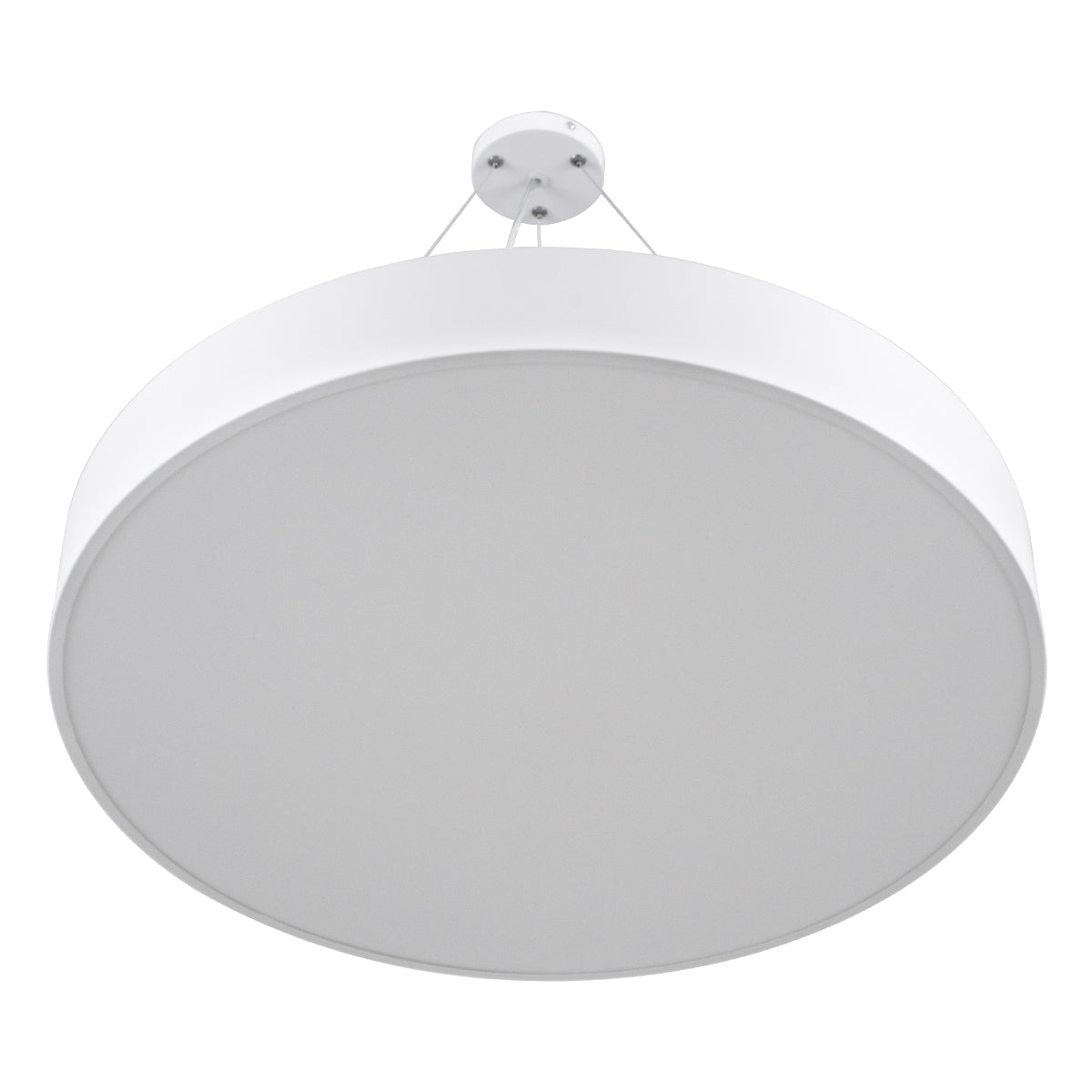 GLOBOSTAR® BURTON 61203-S Μοντέρνο Φωτιστικό Οροφής LED 75W 8625lm 120° AC 220-240V IP20 Ρυθμιζόμενο Λευκό CCT με Χειριστήριο από 2700K έως 6000K Dimmable - Lumileds SMD Chip - Λευκό Ματ - Μ60 x Π60 x Υ8cm - 3 Χρόνια Εγγύηση