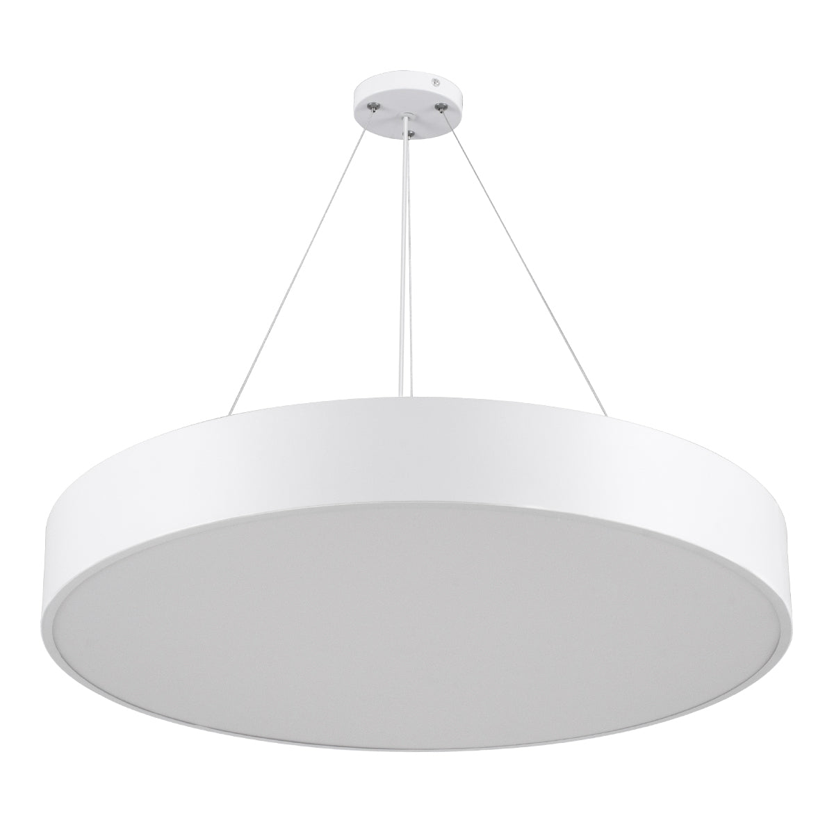 GLOBOSTAR® BURTON 61203-S Μοντέρνο Φωτιστικό Οροφής LED 75W 8625lm 120° AC 220-240V IP20 Ρυθμιζόμενο Λευκό CCT με Χειριστήριο από 2700K έως 6000K Dimmable - Lumileds SMD Chip - Λευκό Ματ - Μ60 x Π60 x Υ8cm - 3 Χρόνια Εγγύηση