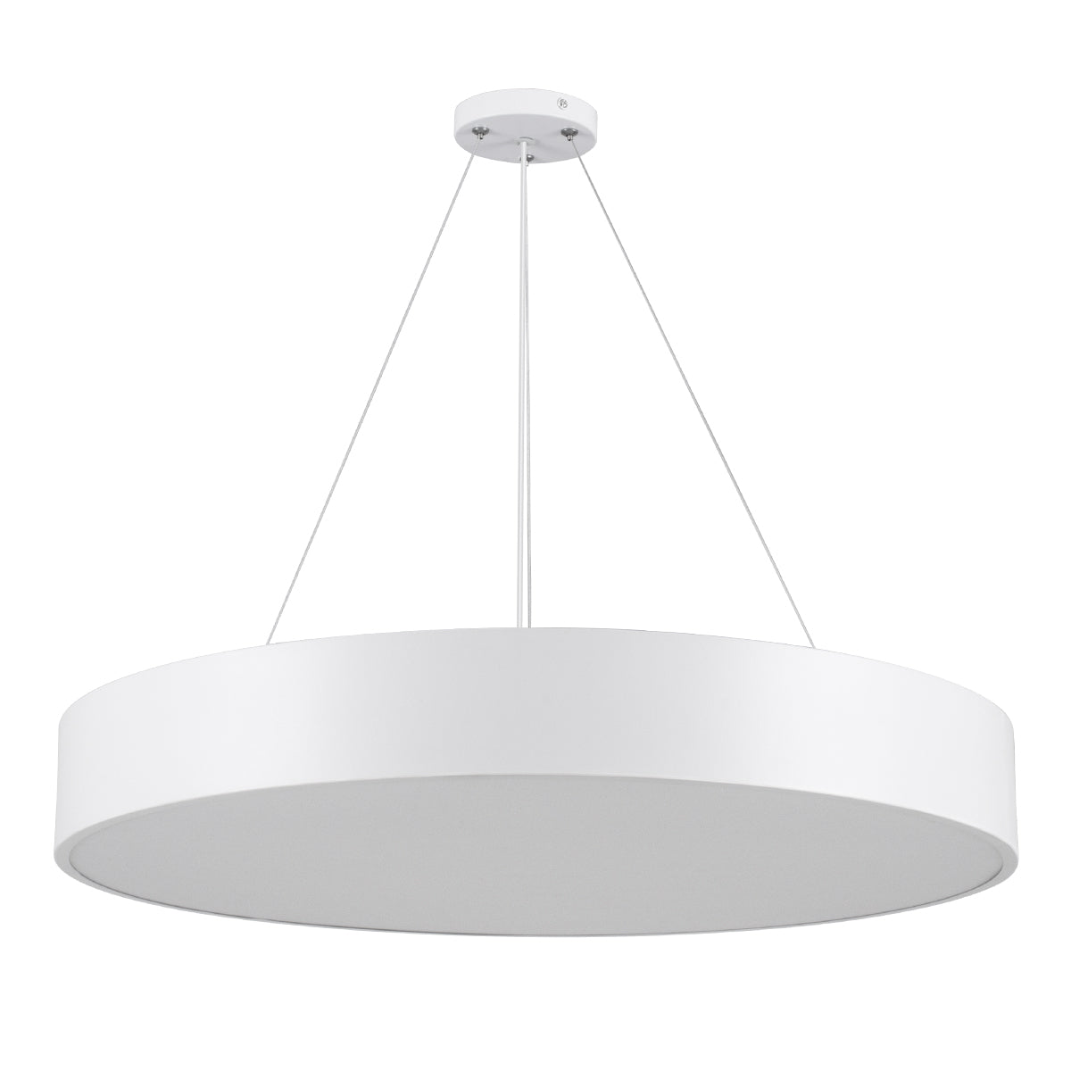 GLOBOSTAR® BURTON 61203-S Μοντέρνο Φωτιστικό Οροφής LED 75W 8625lm 120° AC 220-240V IP20 Ρυθμιζόμενο Λευκό CCT με Χειριστήριο από 2700K έως 6000K Dimmable - Lumileds SMD Chip - Λευκό Ματ - Μ60 x Π60 x Υ8cm - 3 Χρόνια Εγγύηση