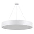 GLOBOSTAR® BURTON 61203-S Μοντέρνο Φωτιστικό Οροφής LED 75W 8625lm 120° AC 220-240V IP20 Ρυθμιζόμενο Λευκό CCT με Χειριστήριο από 2700K έως 6000K Dimmable - Lumileds SMD Chip - Λευκό Ματ - Μ60 x Π60 x Υ8cm - 3 Χρόνια Εγγύηση