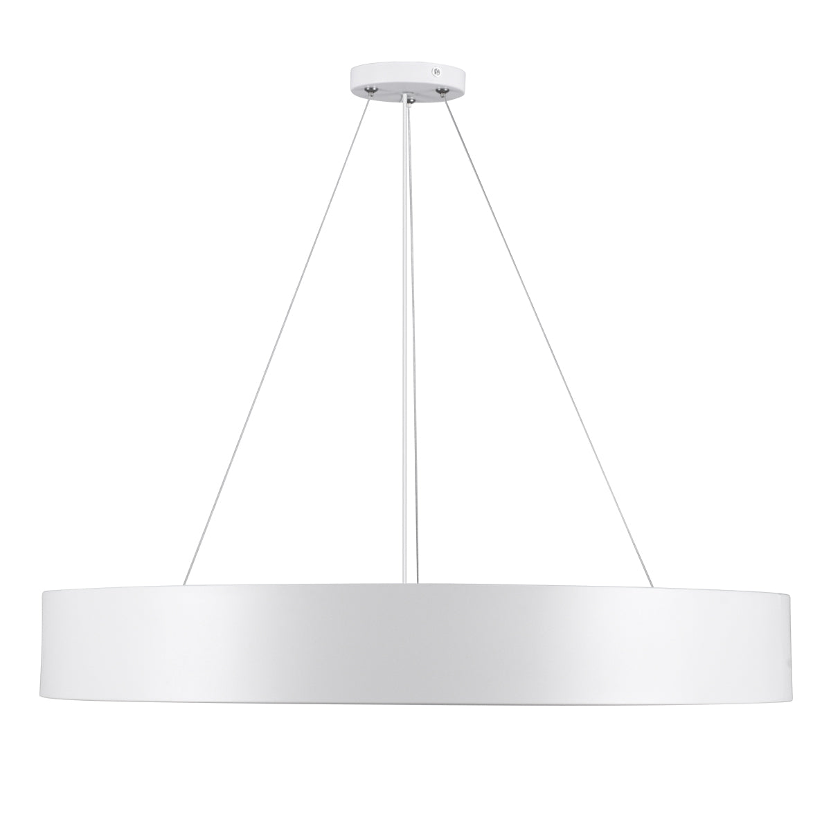 GLOBOSTAR® BURTON 61203-S Μοντέρνο Φωτιστικό Οροφής LED 75W 8625lm 120° AC 220-240V IP20 Ρυθμιζόμενο Λευκό CCT με Χειριστήριο από 2700K έως 6000K Dimmable - Lumileds SMD Chip - Λευκό Ματ - Μ60 x Π60 x Υ8cm - 3 Χρόνια Εγγύηση
