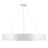 GLOBOSTAR® BURTON 61203-S Μοντέρνο Φωτιστικό Οροφής LED 75W 8625lm 120° AC 220-240V IP20 Ρυθμιζόμενο Λευκό CCT με Χειριστήριο από 2700K έως 6000K Dimmable - Lumileds SMD Chip - Λευκό Ματ - Μ60 x Π60 x Υ8cm - 3 Χρόνια Εγγύηση