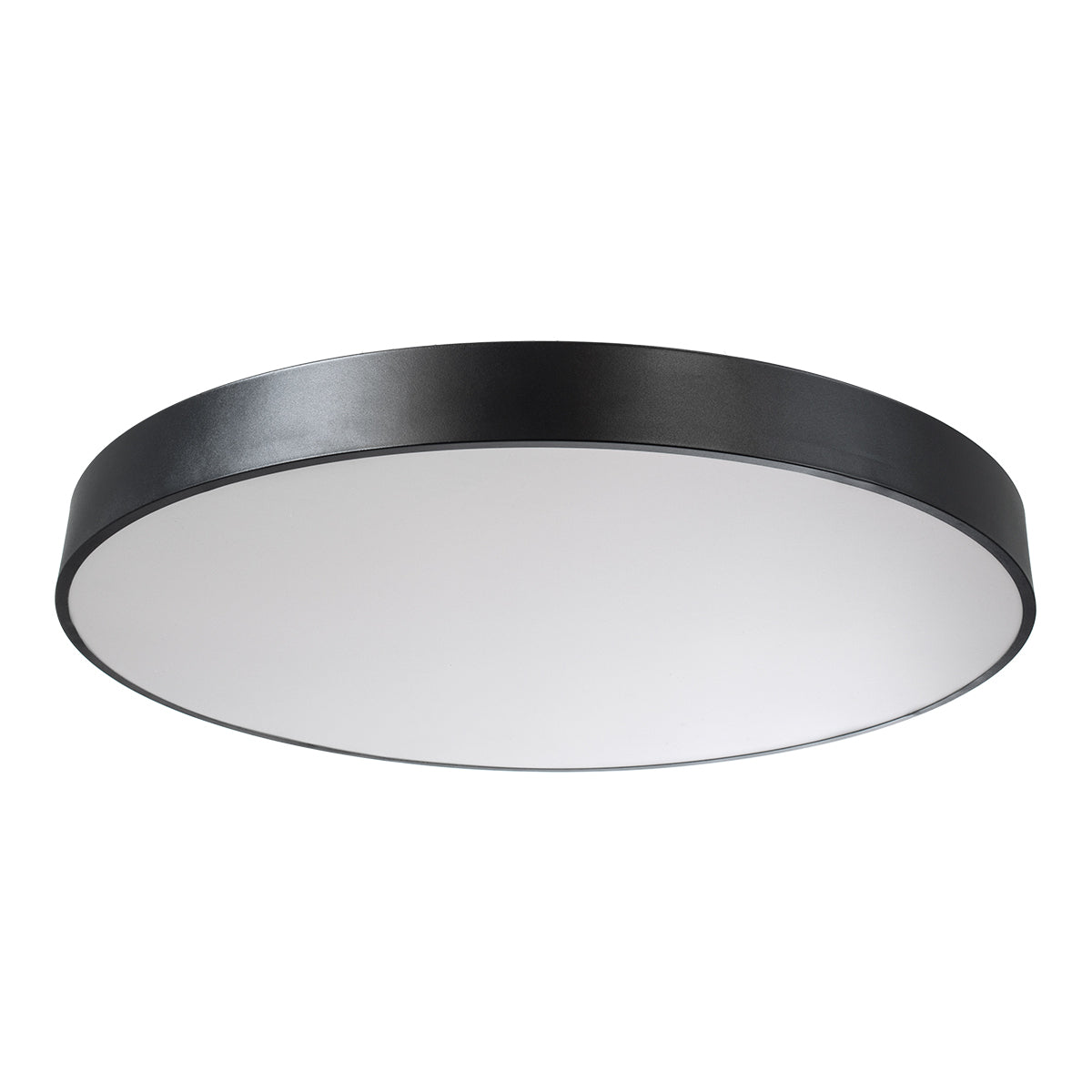 GLOBOSTAR® BURTON 61204-S Μοντέρνο Φωτιστικό Οροφής LED 100W 11020lm 120° AC 220-240V IP20 Ρυθμιζόμενο Λευκό CCT με Χειριστήριο από 2700K έως 6000K Dimmable - Lumileds SMD Chip - Μαύρο Ματ - Μ80 x Π80 x Υ8cm - 3 Χρόνια Εγγύηση