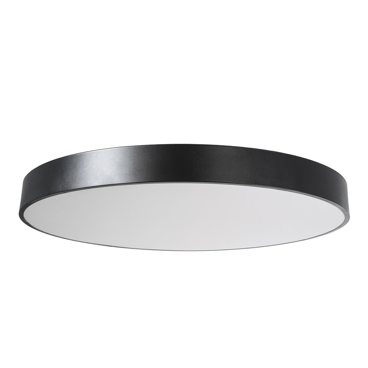 GLOBOSTAR® BURTON 61204-S Μοντέρνο Φωτιστικό Οροφής LED 100W 11020lm 120° AC 220-240V IP20 Ρυθμιζόμενο Λευκό CCT με Χειριστήριο από 2700K έως 6000K Dimmable - Lumileds SMD Chip - Μαύρο Ματ - Μ80 x Π80 x Υ8cm - 3 Χρόνια Εγγύηση