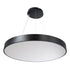 GLOBOSTAR® BURTON 61204-S Μοντέρνο Φωτιστικό Οροφής LED 100W 11020lm 120° AC 220-240V IP20 Ρυθμιζόμενο Λευκό CCT με Χειριστήριο από 2700K έως 6000K Dimmable - Lumileds SMD Chip - Μαύρο Ματ - Μ80 x Π80 x Υ8cm - 3 Χρόνια Εγγύηση