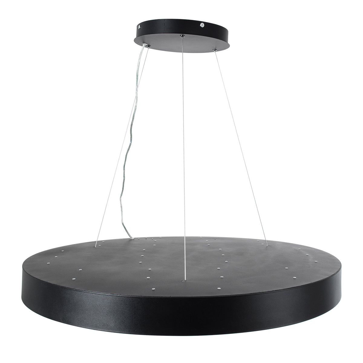 GLOBOSTAR® BURTON 61204-S Μοντέρνο Φωτιστικό Οροφής LED 100W 11020lm 120° AC 220-240V IP20 Ρυθμιζόμενο Λευκό CCT με Χειριστήριο από 2700K έως 6000K Dimmable - Lumileds SMD Chip - Μαύρο Ματ - Μ80 x Π80 x Υ8cm - 3 Χρόνια Εγγύηση