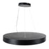 GLOBOSTAR® BURTON 61204-S Μοντέρνο Φωτιστικό Οροφής LED 100W 11020lm 120° AC 220-240V IP20 Ρυθμιζόμενο Λευκό CCT με Χειριστήριο από 2700K έως 6000K Dimmable - Lumileds SMD Chip - Μαύρο Ματ - Μ80 x Π80 x Υ8cm - 3 Χρόνια Εγγύηση