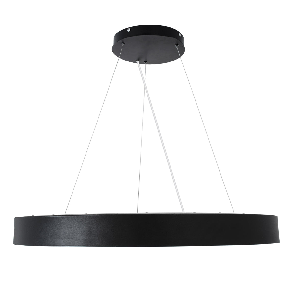 GLOBOSTAR® BURTON 61204 Μοντέρνο Κρεμαστό Φωτιστικό Οροφής LED 100W 11020lm 120° AC 220-240V IP20 Ρυθμιζόμενο Λευκό CCT με Χειριστήριο από 2700K έως 6000K Dimmable - Lumileds SMD Chip - Μαύρο Ματ - Μ80 x Π80 x Υ8cm - 3 Χρόνια Εγγύηση