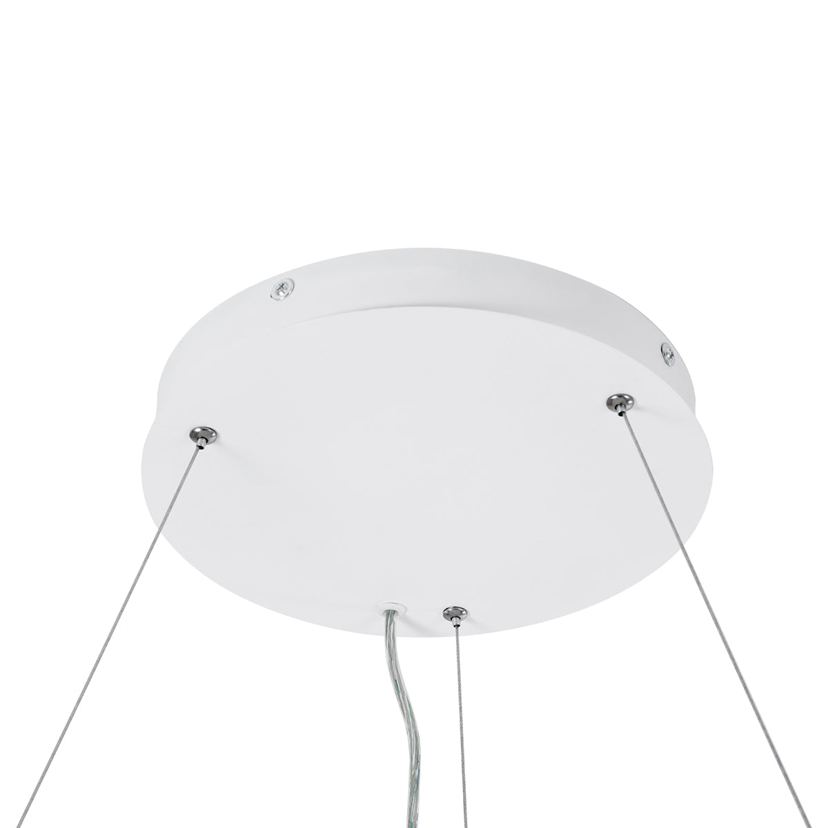 GLOBOSTAR® BURTON 61205 Μοντέρνο Κρεμαστό Φωτιστικό Οροφής LED 100W 11020lm 120° AC 220-240V IP20 Ρυθμιζόμενο Λευκό CCT με Χειριστήριο από 2700K έως 6000K Dimmable - Lumileds SMD Chip - Λευκό Ματ - Μ80 x Π80 x Υ8cm - 3 Χρόνια Εγγύηση