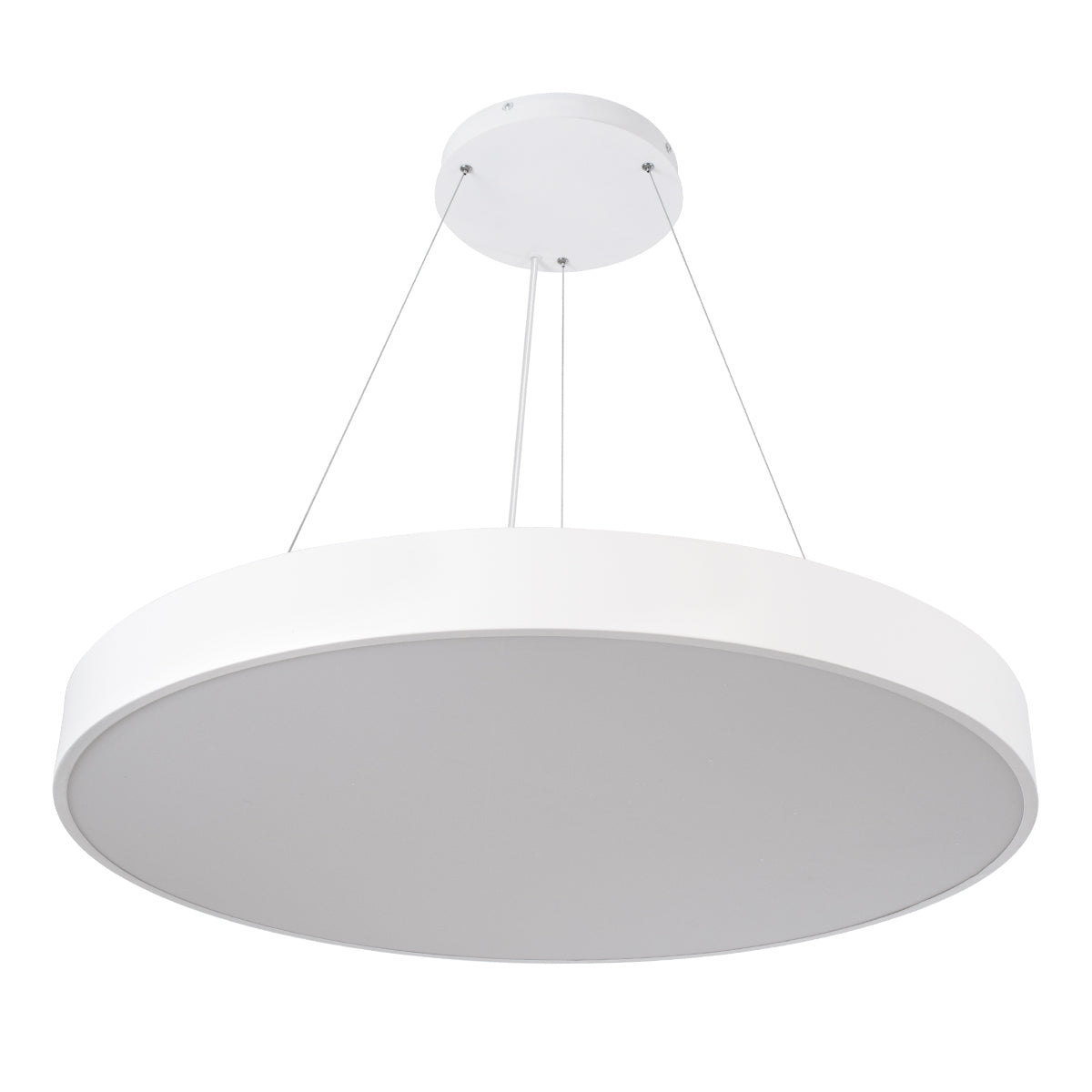 GLOBOSTAR® BURTON 61205-S Μοντέρνο Φωτιστικό Οροφής LED 100W 11020lm 120° AC 220-240V IP20 Ρυθμιζόμενο Λευκό CCT με Χειριστήριο από 2700K έως 6000K Dimmable - Lumileds SMD Chip - Λευκό Ματ - Μ80 x Π80 x Υ8cm - 3 Χρόνια Εγγύηση