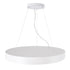GLOBOSTAR® BURTON 61205-S Μοντέρνο Φωτιστικό Οροφής LED 100W 11020lm 120° AC 220-240V IP20 Ρυθμιζόμενο Λευκό CCT με Χειριστήριο από 2700K έως 6000K Dimmable - Lumileds SMD Chip - Λευκό Ματ - Μ80 x Π80 x Υ8cm - 3 Χρόνια Εγγύηση
