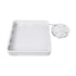 GLOBOSTAR® KAMALA 61207-S Μοντέρνο Φωτιστικό Οροφής LED 67W 7370lm 120° AC 220-240V IP20 Ρυθμιζόμενο Λευκό CCT με Χειριστήριο από 2700K έως 6000K Dimmable - Lumileds SMD Chip - Λευκό Ματ - Μ40 x Π40 x Υ8cm - 3 Χρόνια Εγγύηση