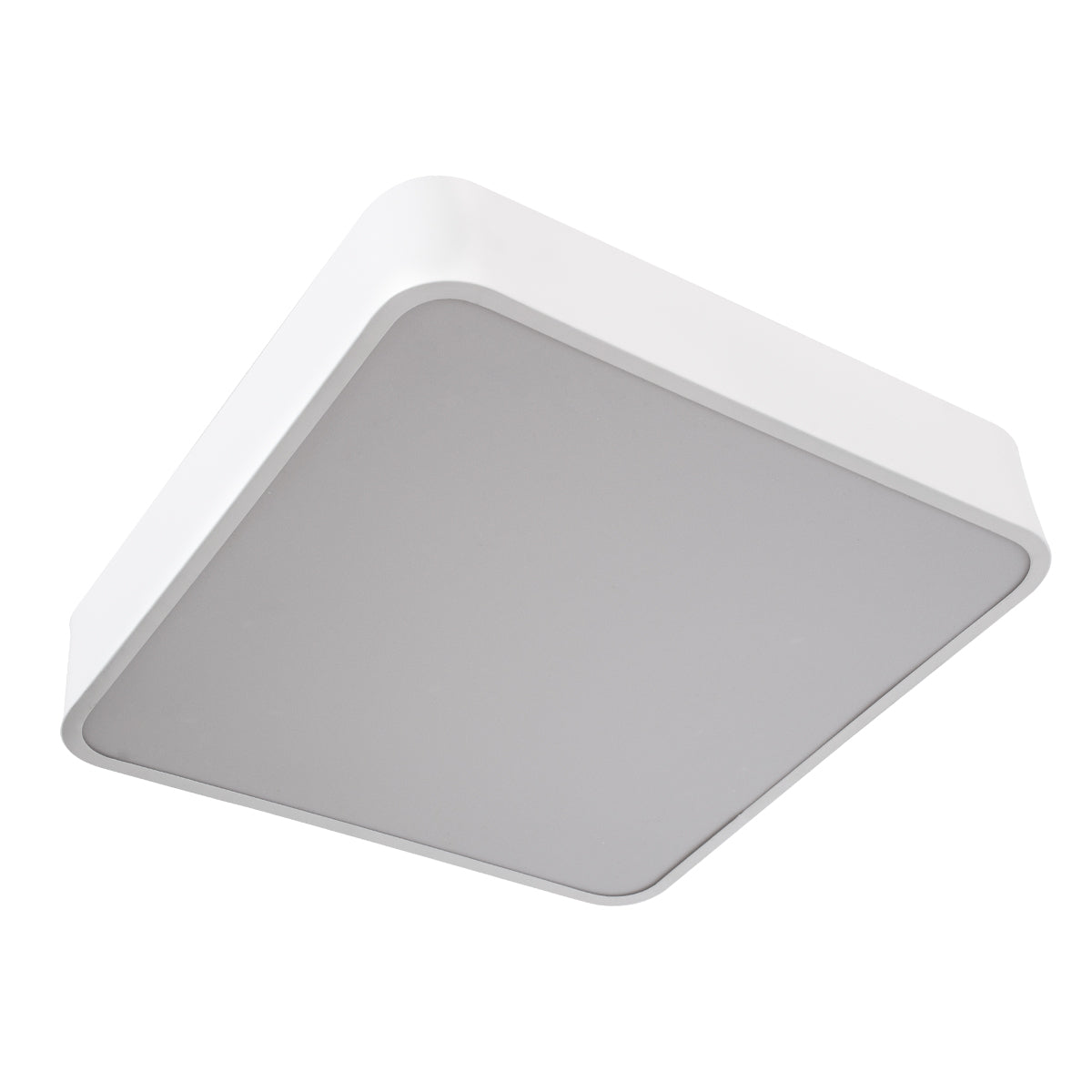 GLOBOSTAR® KAMALA 61207-S Μοντέρνο Φωτιστικό Οροφής LED 67W 7370lm 120° AC 220-240V IP20 Ρυθμιζόμενο Λευκό CCT με Χειριστήριο από 2700K έως 6000K Dimmable - Lumileds SMD Chip - Λευκό Ματ - Μ40 x Π40 x Υ8cm - 3 Χρόνια Εγγύηση