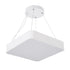 GLOBOSTAR® KAMALA 61207-S Μοντέρνο Φωτιστικό Οροφής LED 67W 7370lm 120° AC 220-240V IP20 Ρυθμιζόμενο Λευκό CCT με Χειριστήριο από 2700K έως 6000K Dimmable - Lumileds SMD Chip - Λευκό Ματ - Μ40 x Π40 x Υ8cm - 3 Χρόνια Εγγύηση