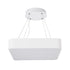 GLOBOSTAR® KAMALA 61207-S Μοντέρνο Φωτιστικό Οροφής LED 67W 7370lm 120° AC 220-240V IP20 Ρυθμιζόμενο Λευκό CCT με Χειριστήριο από 2700K έως 6000K Dimmable - Lumileds SMD Chip - Λευκό Ματ - Μ40 x Π40 x Υ8cm - 3 Χρόνια Εγγύηση