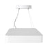 GLOBOSTAR® KAMALA 61207 Μοντέρνο Κρεμαστό Φωτιστικό Οροφής LED 67W 7370lm 120° AC 220-240V IP20 Ρυθμιζόμενο Λευκό CCT με Χειριστήριο από 2700K έως 6000K Dimmable - Lumileds SMD Chip - Λευκό Ματ - Μ40 x Π40 x Υ8cm - 3 Χρόνια Εγγύηση