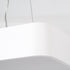 GLOBOSTAR® KAMALA 61207 Μοντέρνο Κρεμαστό Φωτιστικό Οροφής LED 67W 7370lm 120° AC 220-240V IP20 Ρυθμιζόμενο Λευκό CCT με Χειριστήριο από 2700K έως 6000K Dimmable - Lumileds SMD Chip - Λευκό Ματ - Μ40 x Π40 x Υ8cm - 3 Χρόνια Εγγύηση
